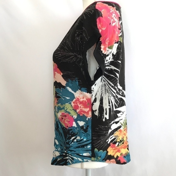 *4/$20* Cato Multi Color Floral Blouse Top - Picture 2 of 8